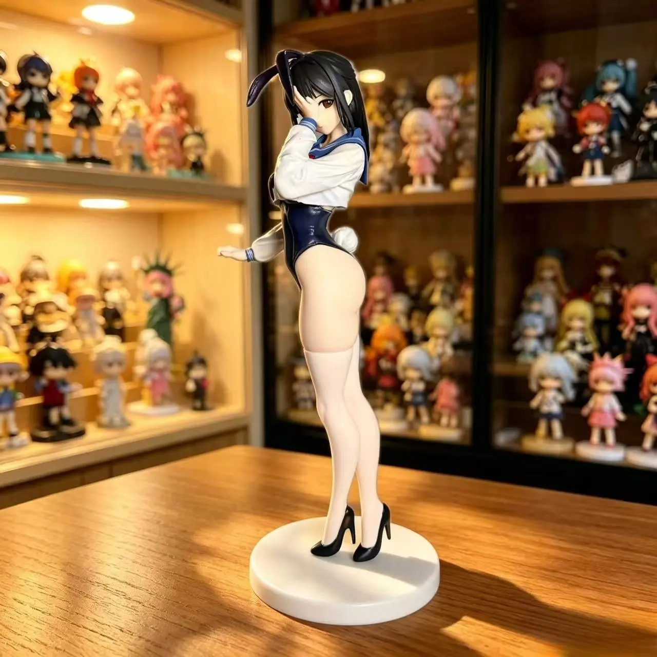 Jk Bunny Girl Figure Dress Up Anime Statue, Secondary Dimension Beautiful Maiden Model, Table Decor Gift Item, Collectible Scene Piece