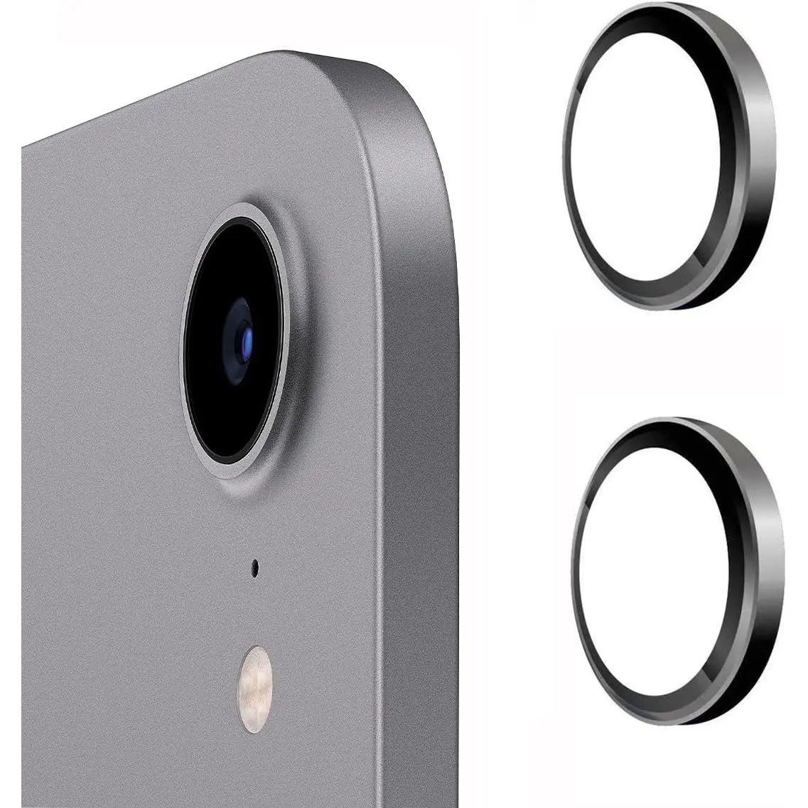 For iPad Air 13 & 11 Inch Camera Lens Protector Tempered Glass (M4) 2026 / 7th (M3) 2025 / 6th (M2) 2024- 2 Packs -Compatible with iPad 11th A16,iPad Mini 7 / Mini 6, iPad Air 2020/2022,iPad 10th Gen-Black