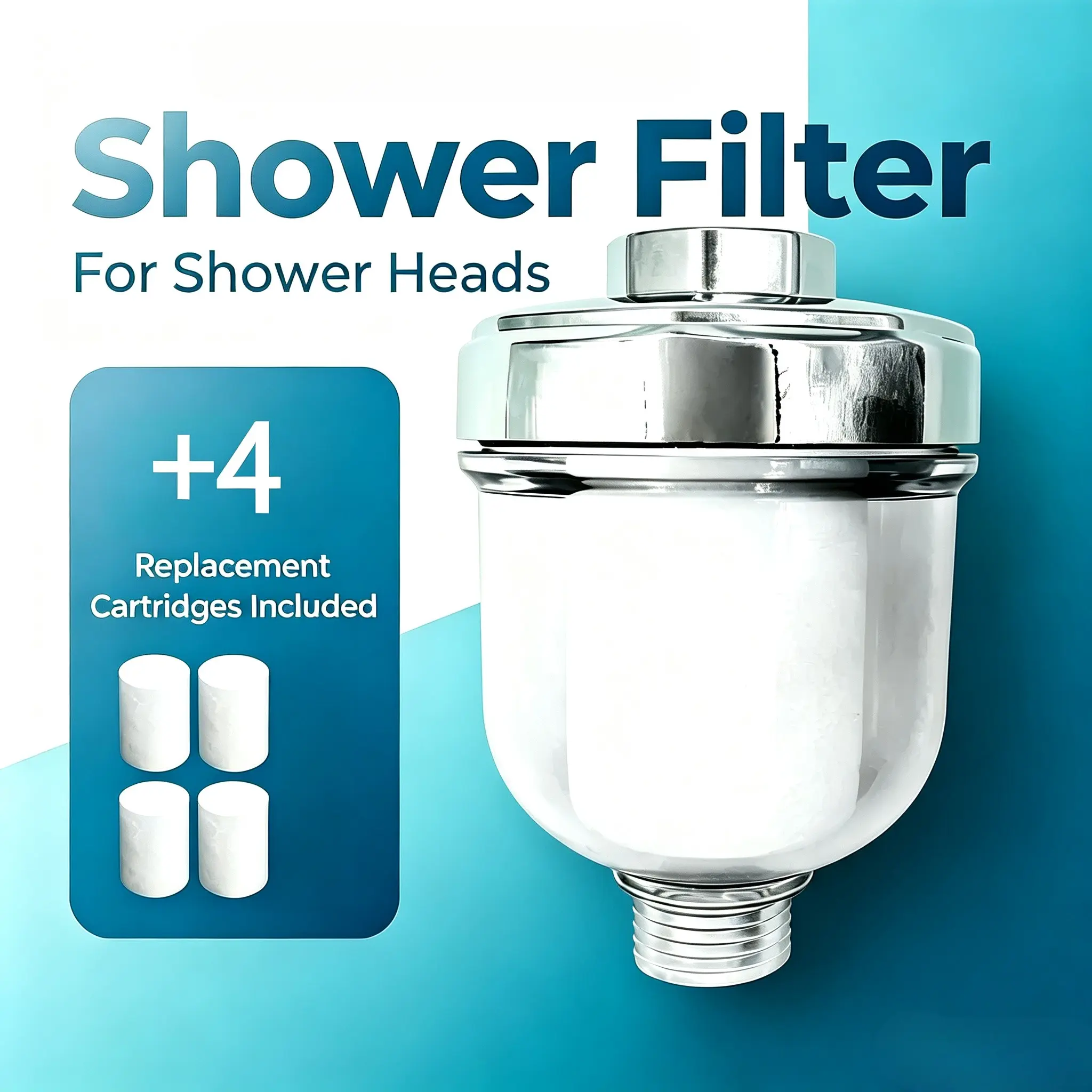 Filter Core for Family Skin and Hair Protection, Invisible Insurance for Healthy Skin and Hair, Essential Filter for Household Use, Showerhead Filter