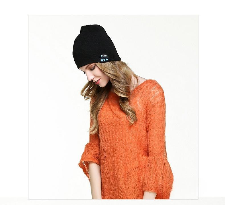 BIGWIG Bluetooth Knit Hat, Wireless Earphone Hat, Music Soft Hat, Built-in Stereo Speaker, Winter Knit Hat, Bluetooth Music Hat, Dual-Ear Stereo, Removable, Washable, Rechargeable, Unisex Gift