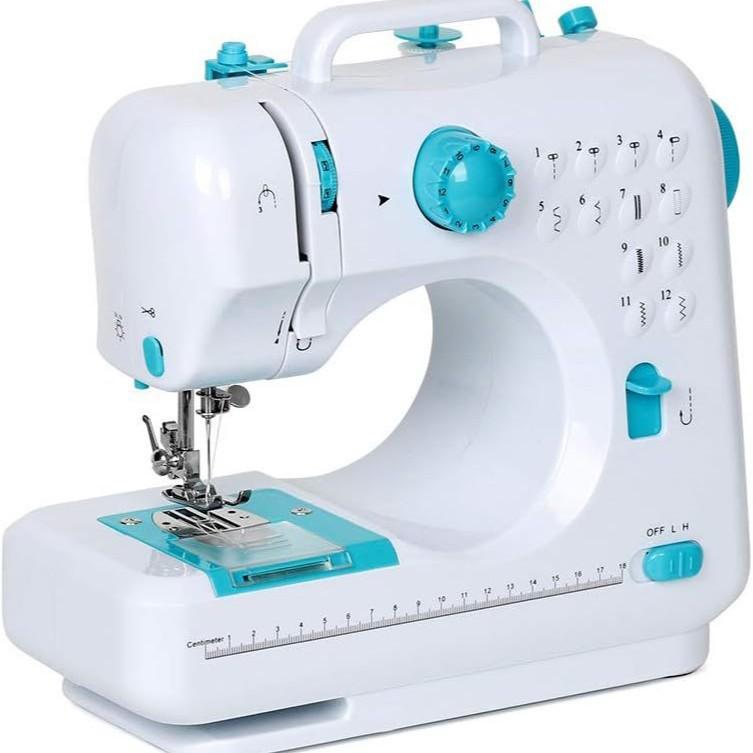 Mini Portable Lockstitch Buttonhole Sewing Machine 505A Small Electric Multifunctional Desktop Home