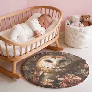 Fluffy Carpet Rug with Grippers for Plank Flooring, Ideal Backdrop for Baby Photos