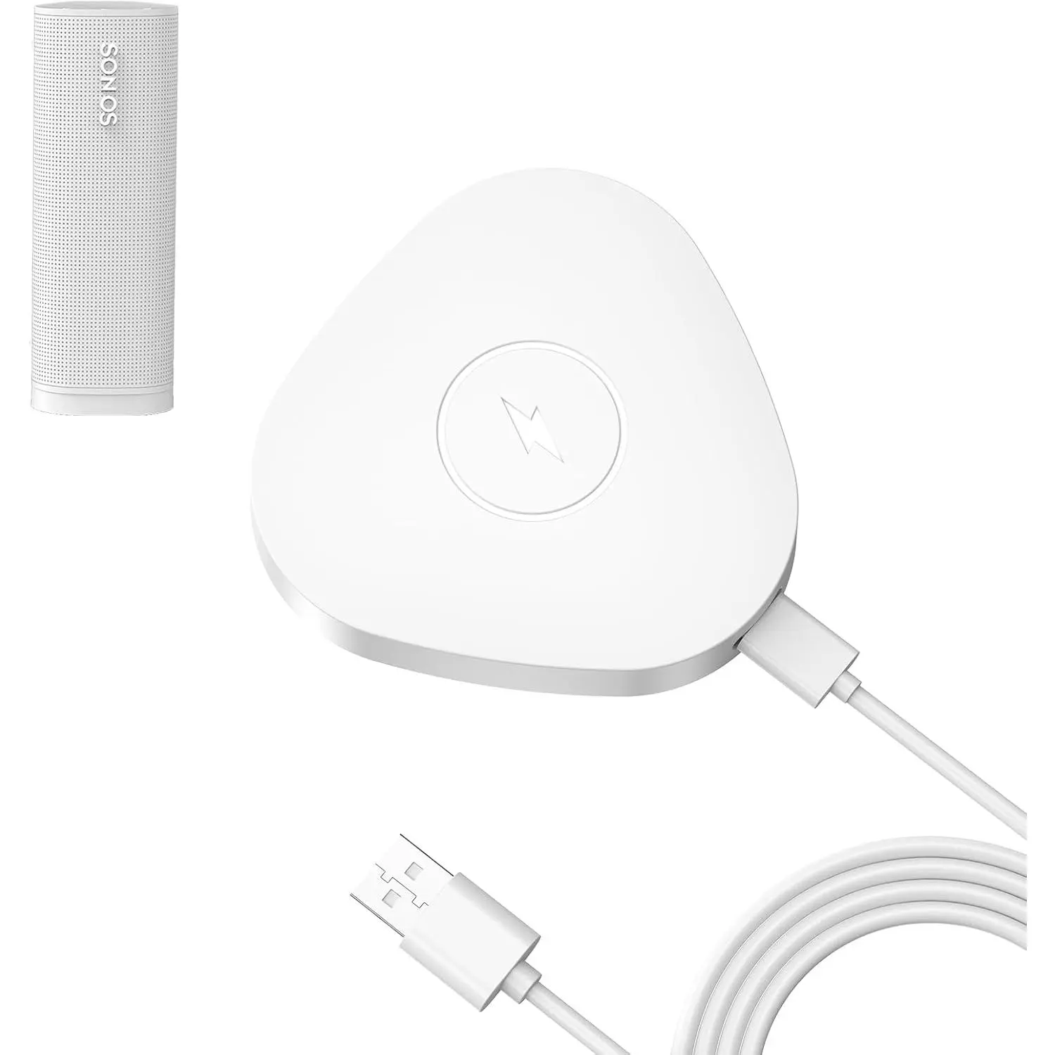 Charger Compatible with Sonos Roam Gen 2nd/1st,   Base, Power up  Dock for Portable  Speaker for Sonos Roam SL(White)
