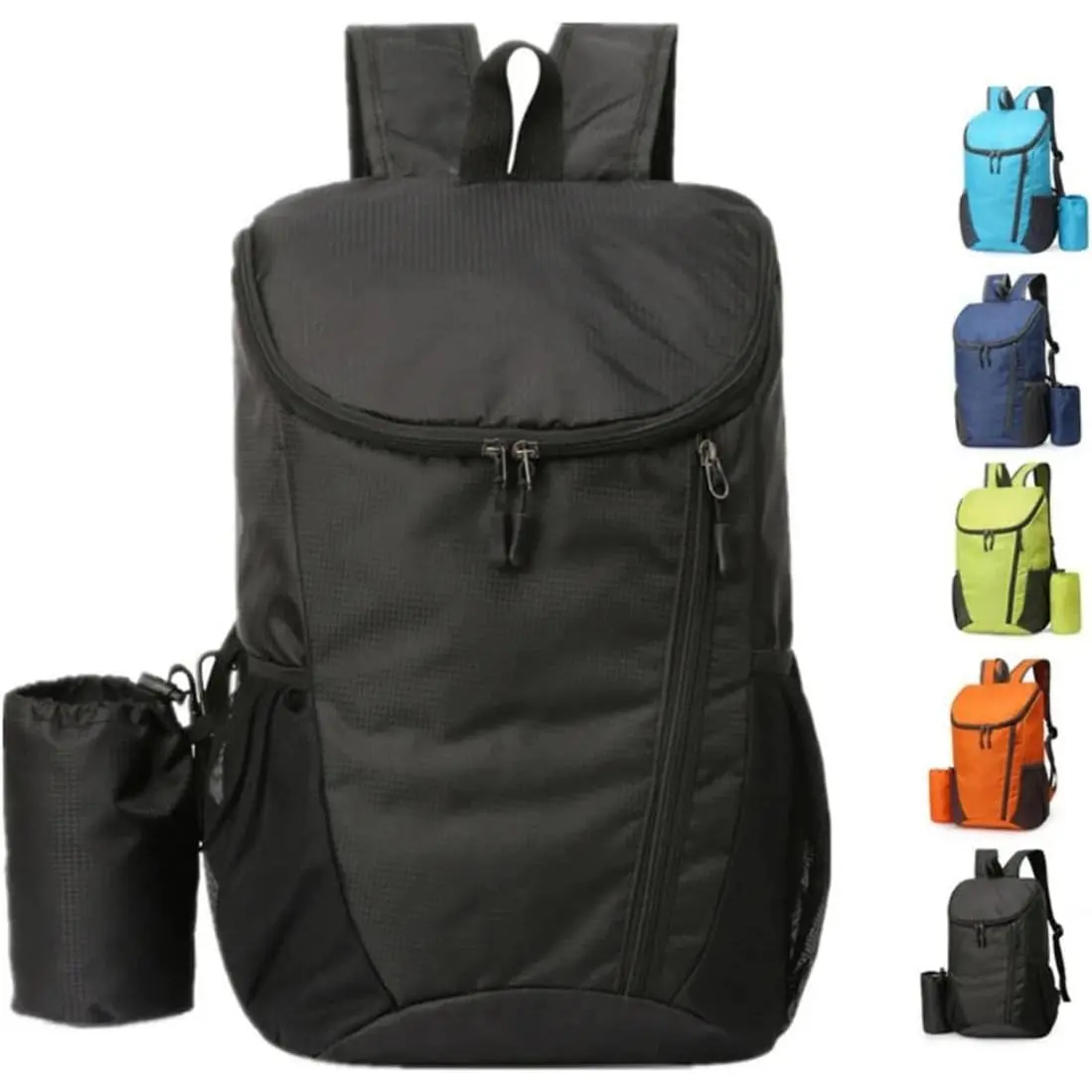 Ultralight Foldable Backpack, 35L Packable Unisex Nylon Daypack with Multiple Pockets for Outdoors, Travel, and Hiking, Nylon Fabric, Backpacks, Adjustable Fit, High-Capacity