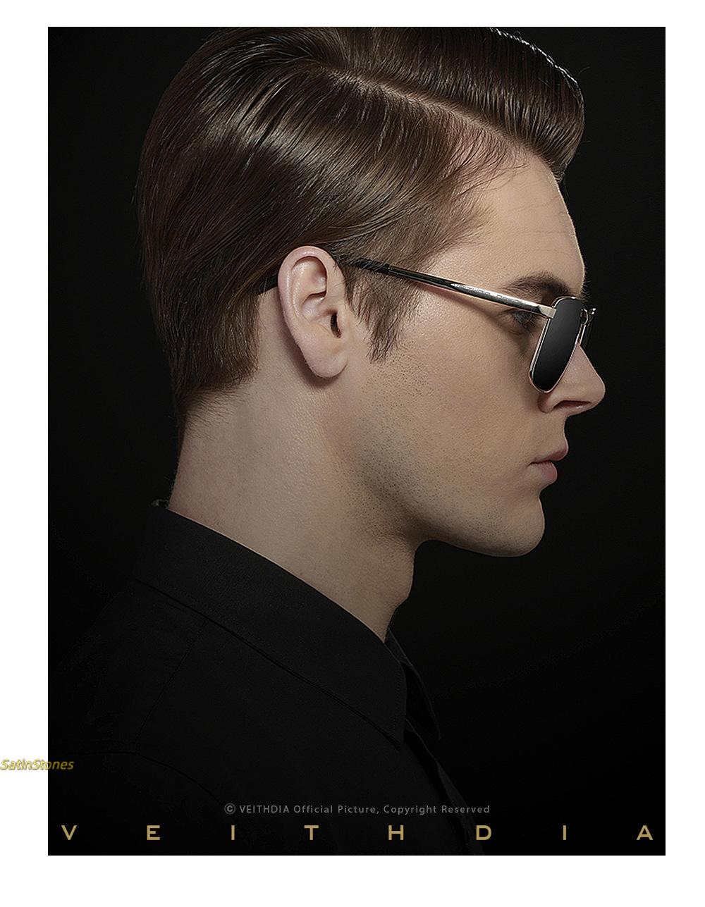 2026 New Men's Polarized UV Protection Sunglasses Square Sunglasses