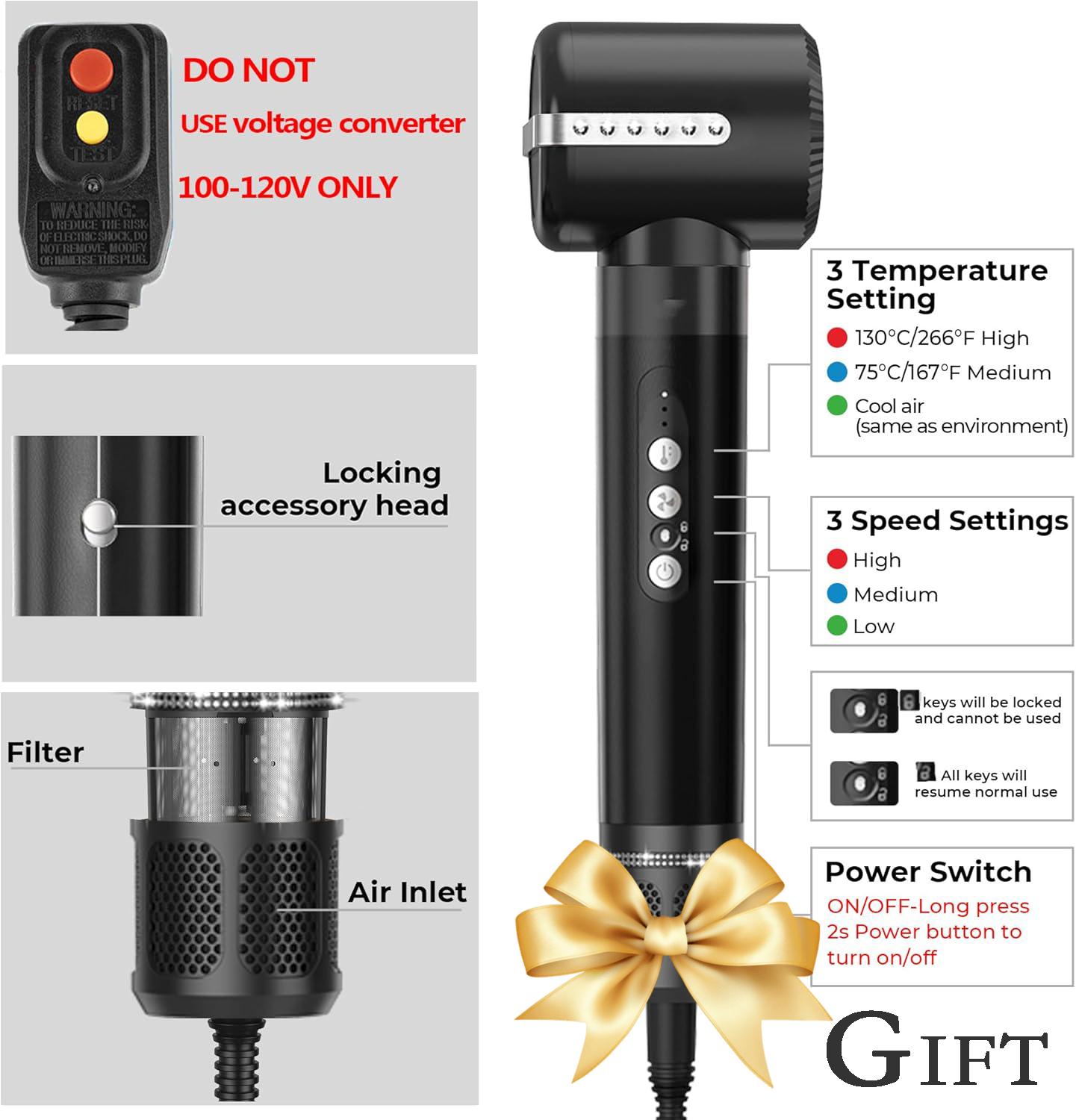 7-in-1 Hair Dryer Comb, Powerful Blow Dryer Comb with Air Curler, Blow Dryer Comb with Diffuser, Ionic Hot Air Comb for Quick Drying, Volumizing, Curling, Straightening, Hair Styling Tool, Voltage 100-120V 7-in-1 Hair Dryer Comb, Powerful Blow Dryer Comb with Air Curler, Blow Dryer Comb with Diffuser, Ionic Hot Air Comb for Quick Drying, Volumizing, Curling, Straightening, Hair Styling Tool, Voltage 100-120V