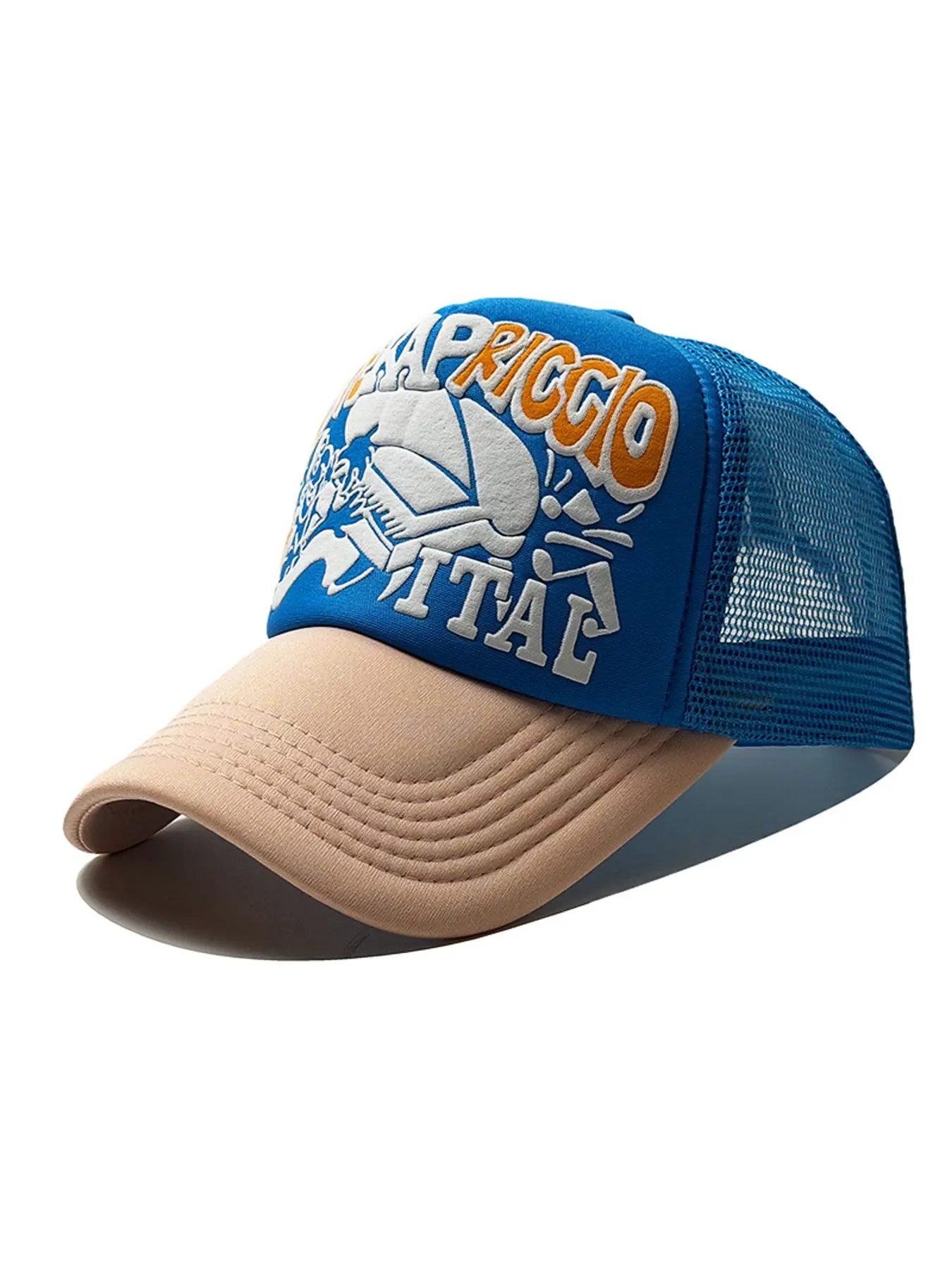 Unisex Baseball Cap, Adjustable Breathable Sun Protection Hat, Letter Embroidery Mesh Cap for Travel, Beach, Hiking, Spring & Fall