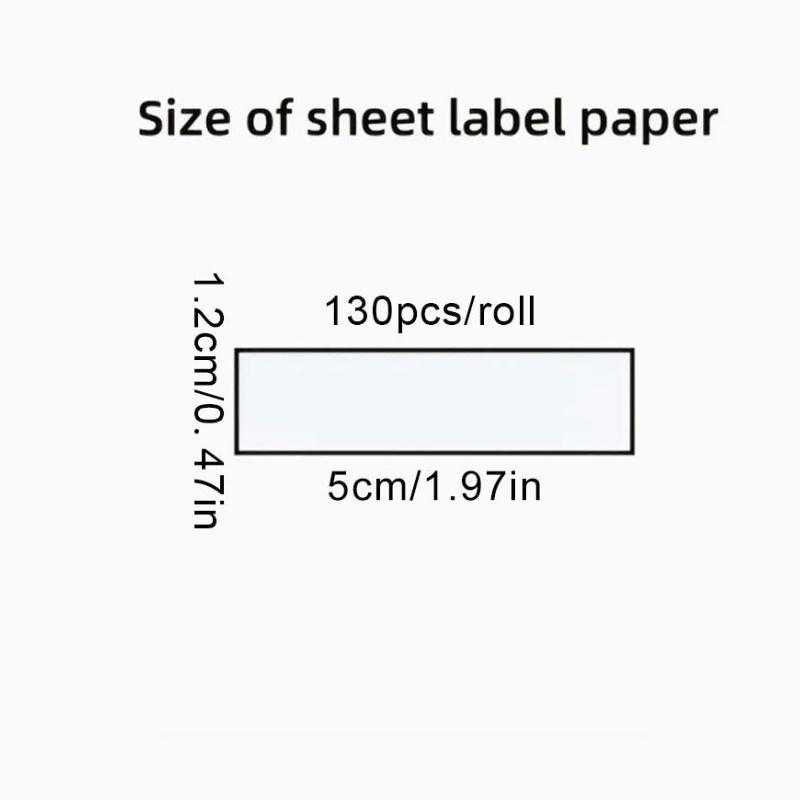 Thermal Printer Label Paper, 1 Roll Self Adhesive Label Paper, Label Sticker for Phomemo D30 Label Printer, Office Stationery & Supplies