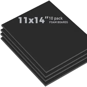 Pack of 10 3/16" Thick 11x14 Black Foam Boards