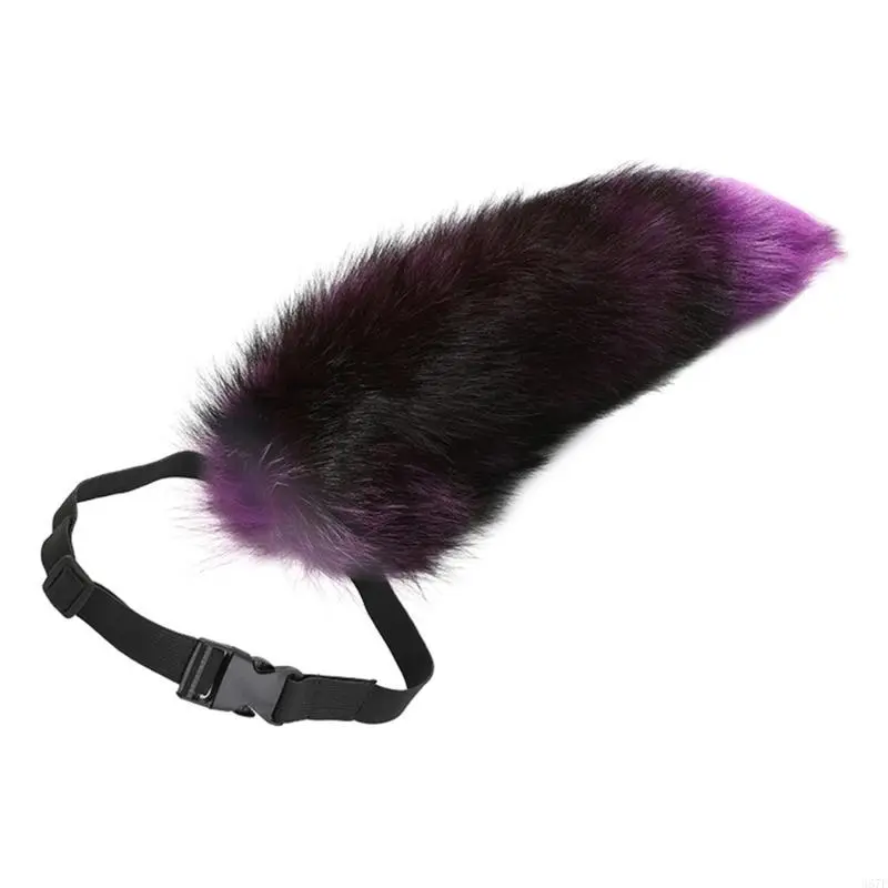 Foxes Tail Lovely Plush Tail Halloween Costume Accessories Tail Animal Tail Adjustable Belt for Masquerade Party