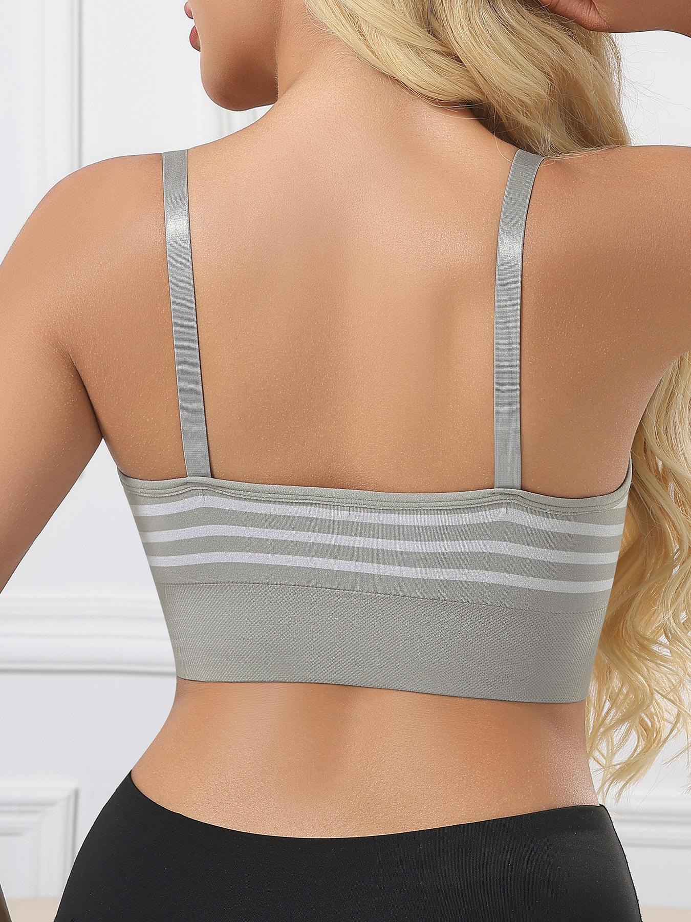 Striped Pattern Maternity Nursing Bra, Adjustable Strap Soft Support Nursing Bra, Maternity Underwear for All Seasons, Pregnancy Maternity Bra