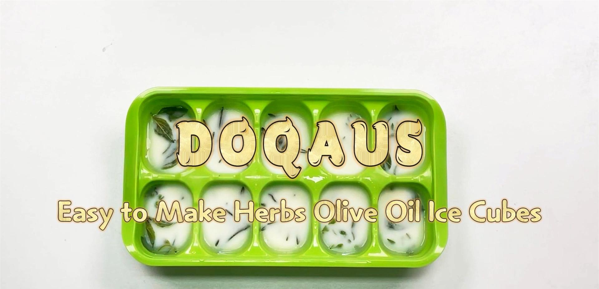 Ice Cube Tray with Lid and Bin - 4 Pack Ice Bucket Kits, Stackable Silicone Ice Trays for Freezer, Easy Pop Out, BPA Free for Cocktail, Coffee, Soup, Food, RV, Kitchen