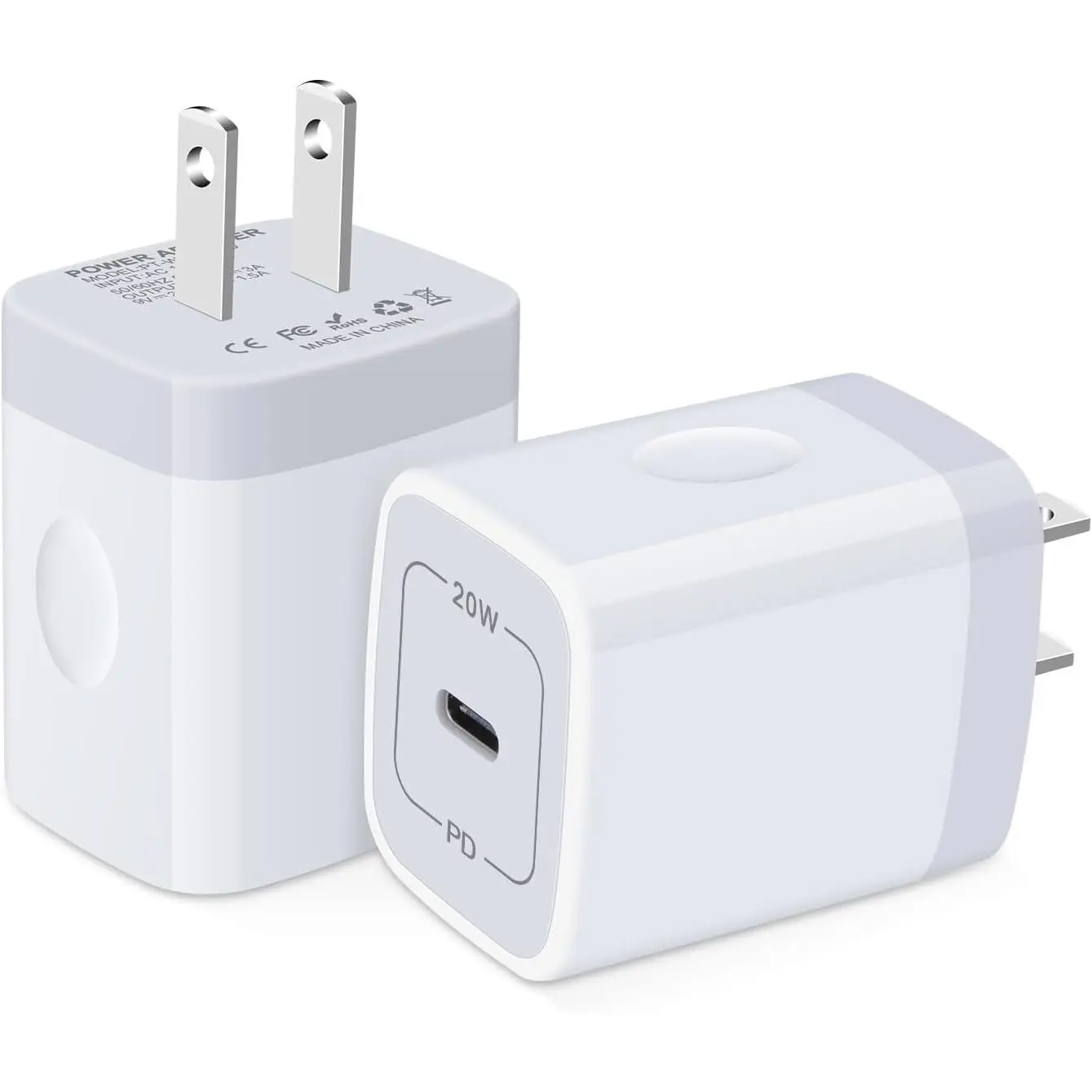 USB C Wall Charger  Block for  Pixel 10, 10a, 9a, 9, 10 9 Pro XL | Fold, 8 7 6 Pro 5 4 3 2 XL 8a 7a 6a 5a 4a 3a, 2Pack Type C Port Power Adapter Plug Phone Brick Cube  Box Base