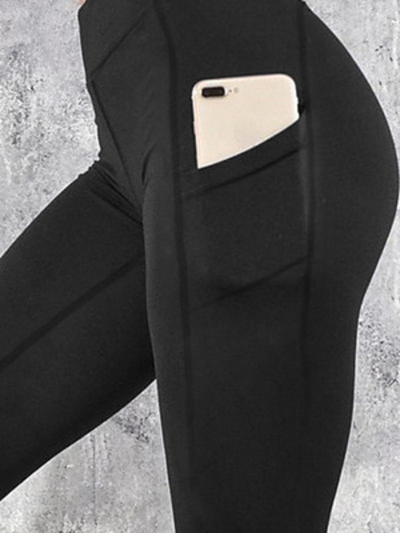 Clearance Sale women's yoga leggings, running leggings, side pockets, waist cinching, hip lifting, yoga fitness gym workout pants, sports clothes, elastic thin design, High Stretch Leggings
