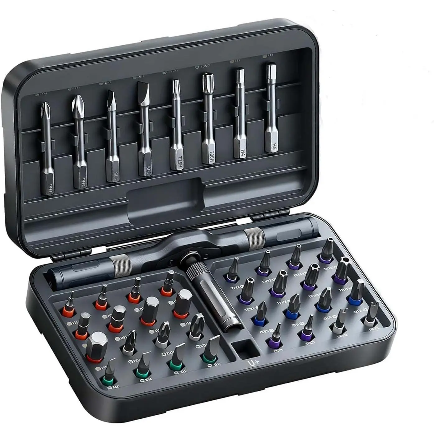 42 in 1 Screwdriver Set, DIY Ratchet Screwdriver Set, Multi Bit Screw Drive with Case, Compact Repair Tool Kit for Christmas Gifts, Furniture, Computer,