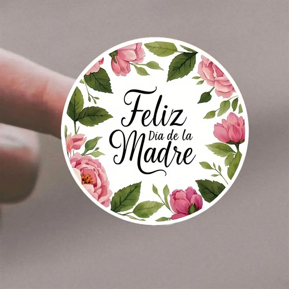 72 Rose and Margarita Style Stickers for Happy Mother's Day, Perfect for Cards, Gift Boxes, Envelopes, Party Decorations, Mom's Ideal Gift