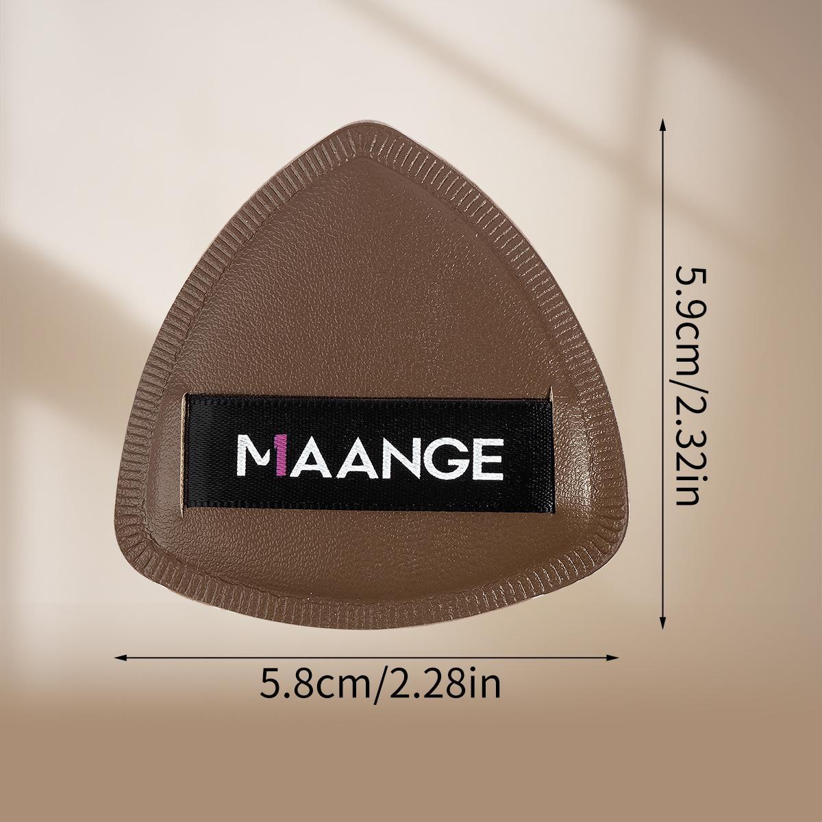 MAANGE 4pcs Bamboo Charcoal Marshmallow Air Cushion Puff with Storage Box, Powder Puff for Loose Powder, Face Makeup Sponge Soft Velour Triangle Powder Puffs Beauty Sponge, Cosmetics