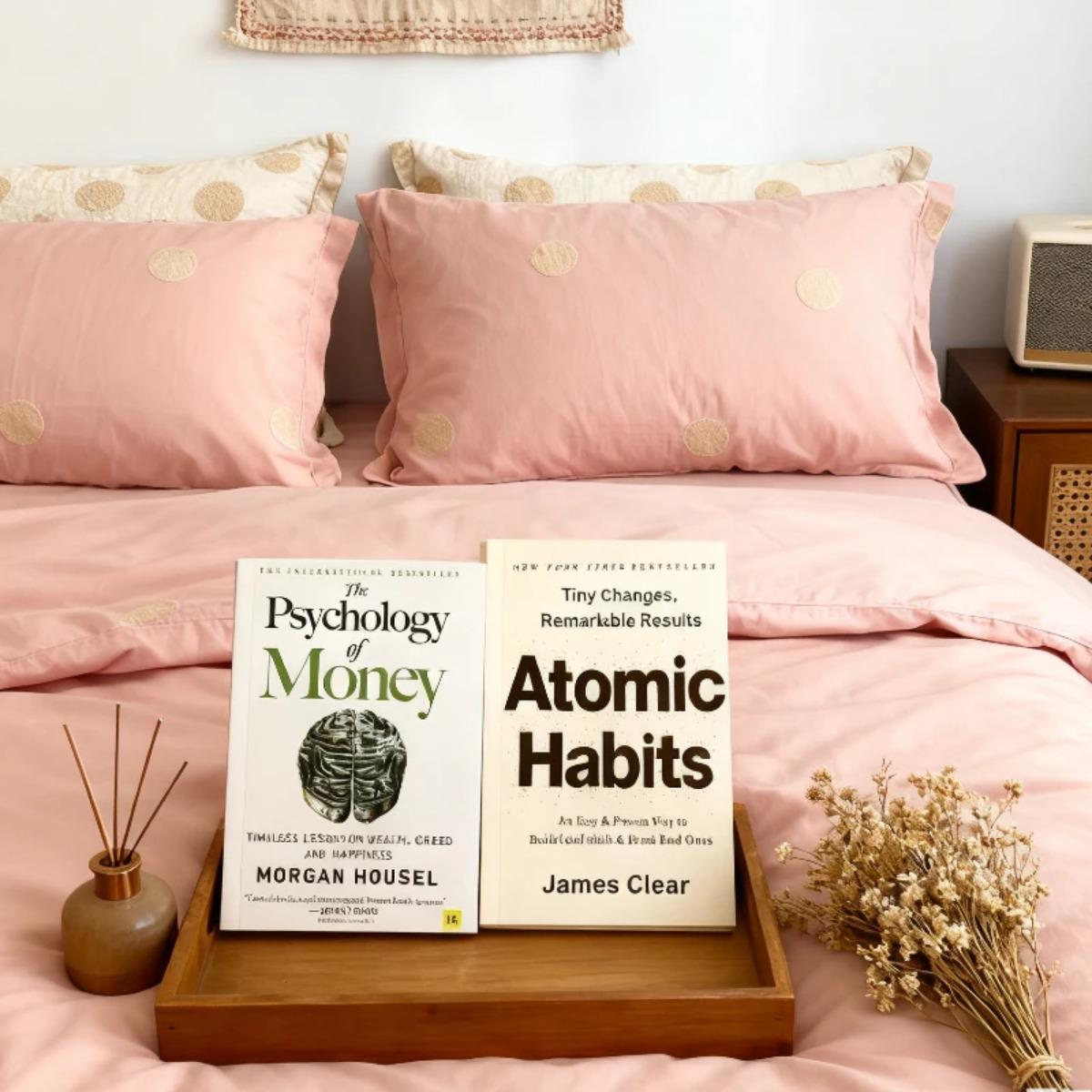 【The Psychology of Money】 & 【Atomic Habits Book 】 Wealth As A System:Master Psychology Habits for Financial Success Good Book