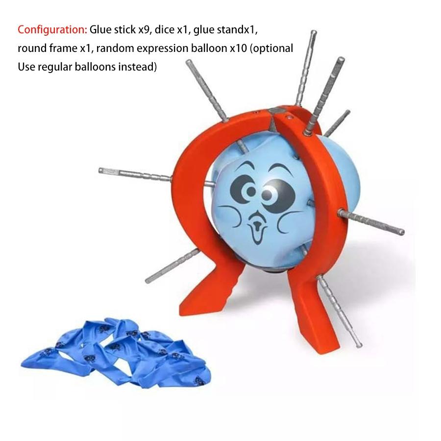 New Balloon Pop Game Set, Interactive Balloon Burst Toy, Family Fun Desk Game, Prank Balloon Trick, Perfect for Parties