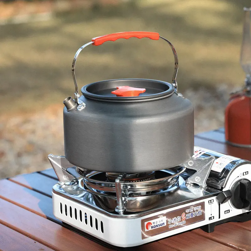 Outdoor coffee maker Large capacity mountaineering fishing kettle Camping cooker Mini kettle Portable
