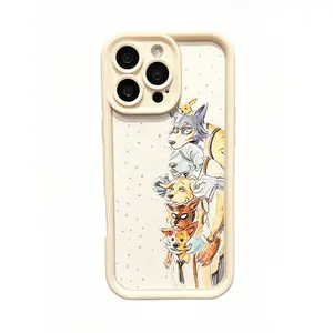 Beastar3 Legosi & Pack Watercolor Phone Case | Anime Cottagecore Aesthetic,For iPhone 11 12 13 14 15 16 17 Pro Max For Samsung S26 S25 S24 S23 S22-Gift For Her/Him/Fans
