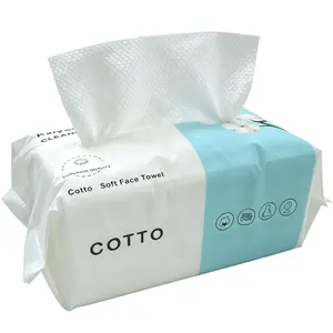 Face Towels, Disposable Clean Facial Towels for Sensitive Skin, Lint- free Face Cloths for Makeup Remover, Skincare and Women Cleaning, Dry Wipes,1/2/3/4/6/8/10packs Dot Texture
