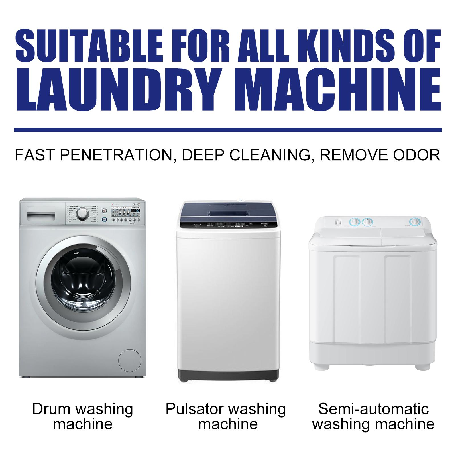 Washing machine cleaning tablets for drum-type washing machines, removes odors and dirt, deodorizes and cleans