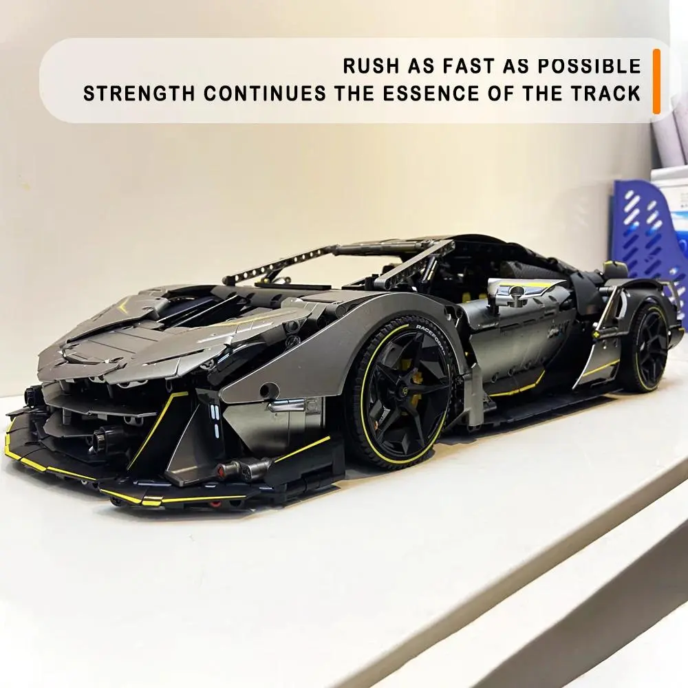 Guly 1:8 Scale Custom Super Car Model Kit, Unique Aerodynamic Racing Car with Electroplated Parts, High Difficulty Adult Collectible Gift