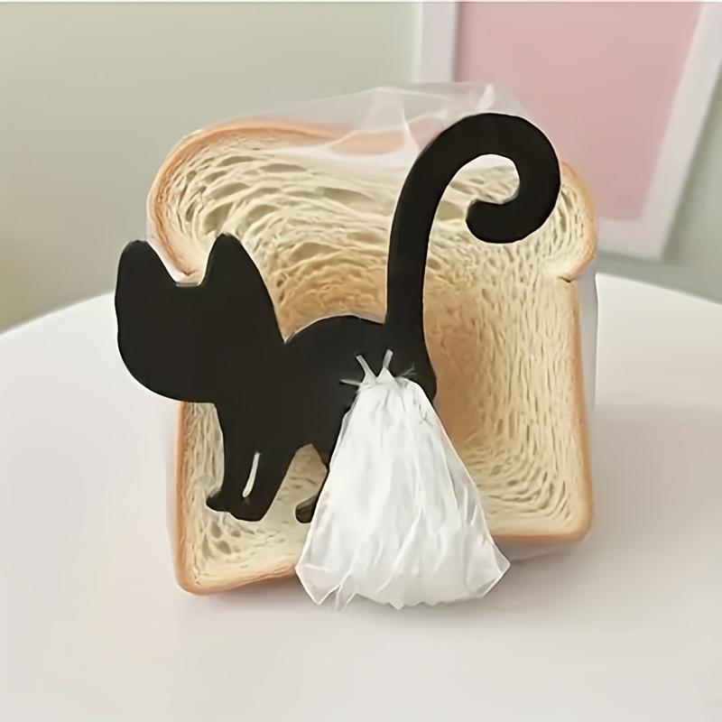 2-piece set of cute cat-shaped bread clips, made of durable plastic material, reusable and multi-functional, moisture-proof and dust-proof sealing clips, suitable for housewives, the elderly, and office workers, an ideal gift for friends and relatives, ki