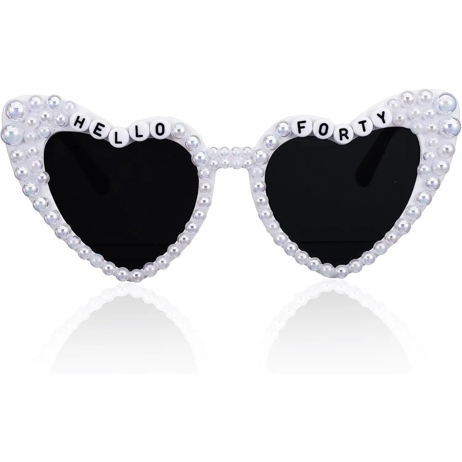 40th Birthday Sunglasses,  Forty Heart Glasses for Women Men, 40th Birthday Gifts Women