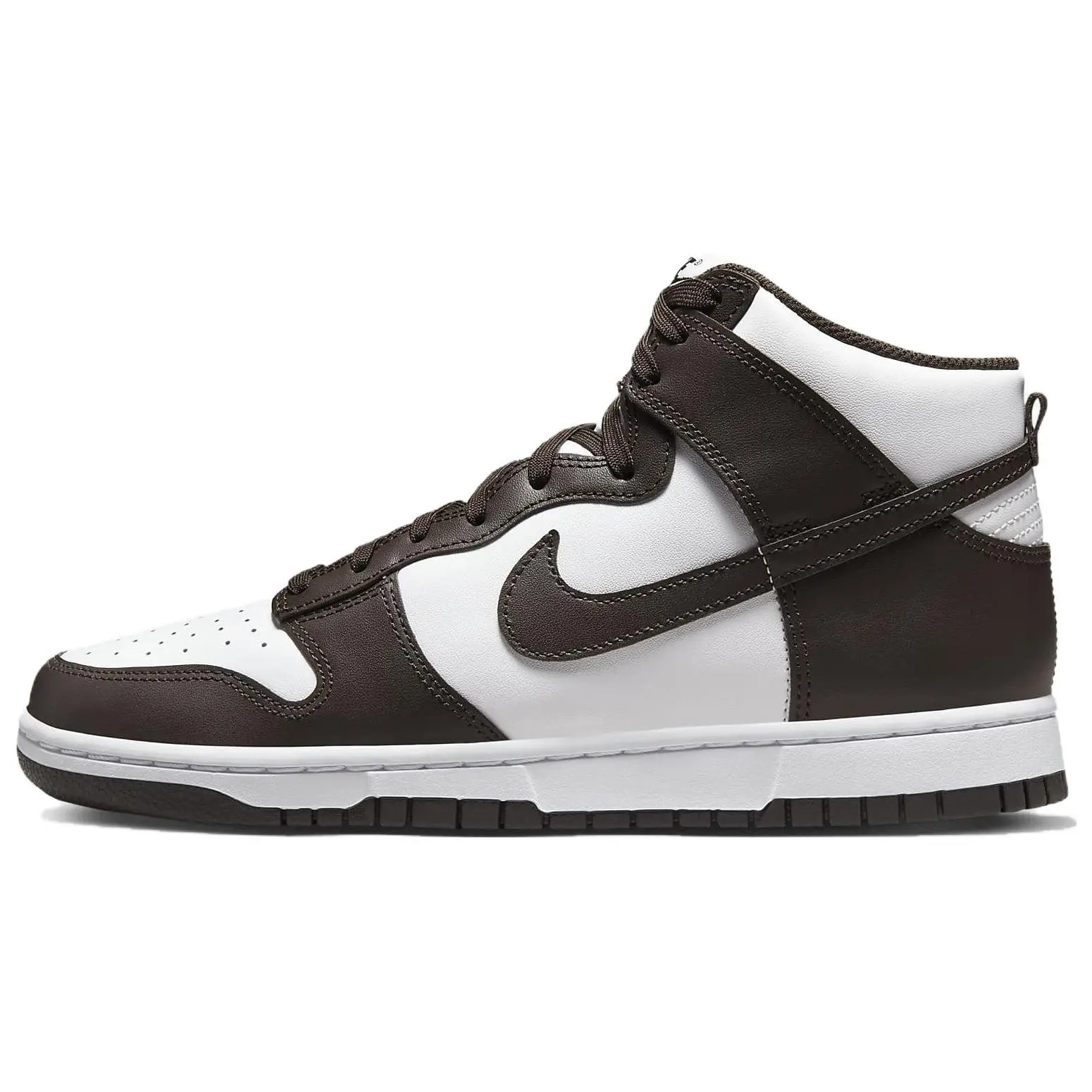 Nike Dunk Velvet Brown Synthetic Leather High-Top Skate Shoes for Men Verifiable, with credentials and supporting global authentication