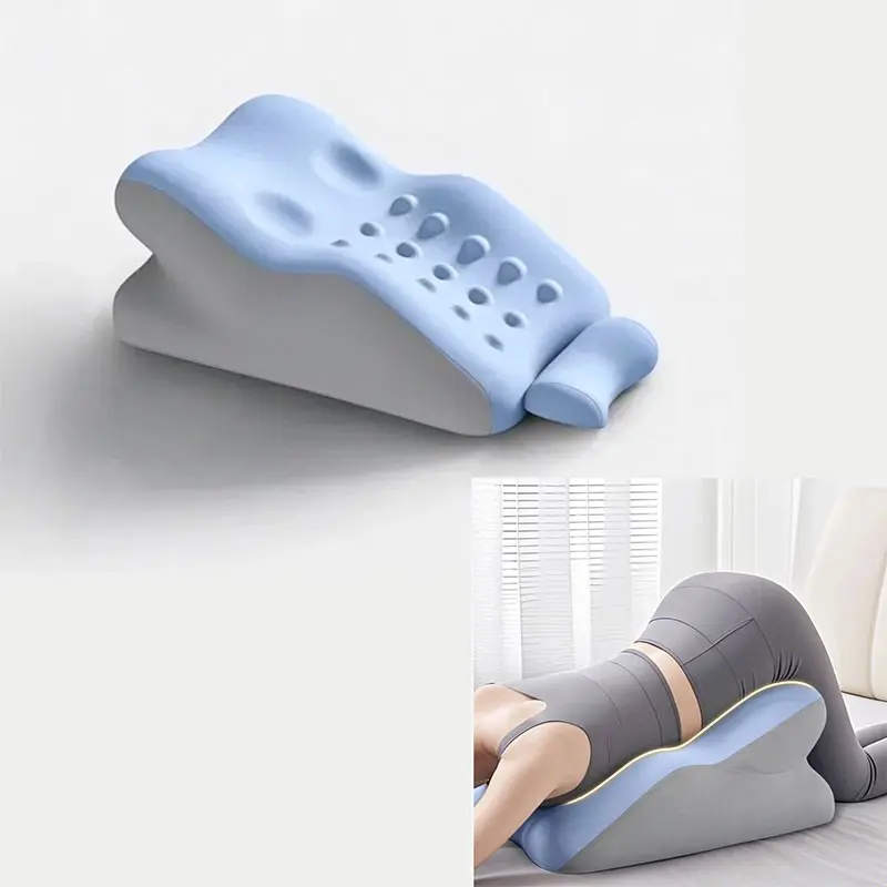 Massage Support Prone Pillow, Ergonomic Design, Smooth Fabric, Non-Slip Base, Ideal for Sofa, Bed, Office, Living Room, Dormitory