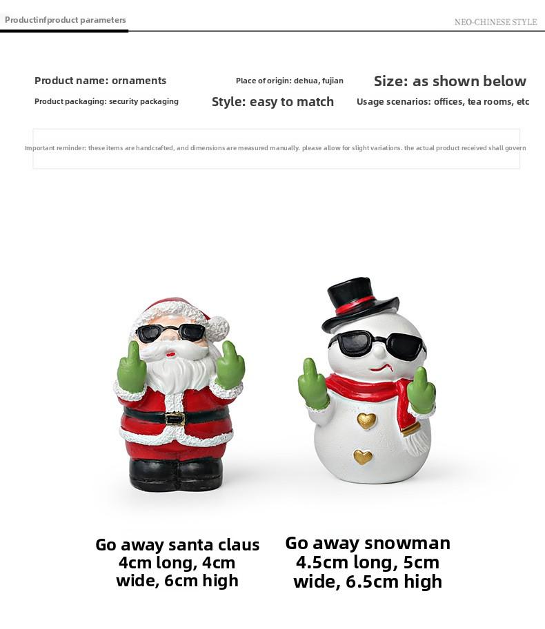 Creative Santa Claus & Snowman Crafts, Ornaments, Premium Minimalist Home & Desktop Decor, Ideal Christmas Gifts