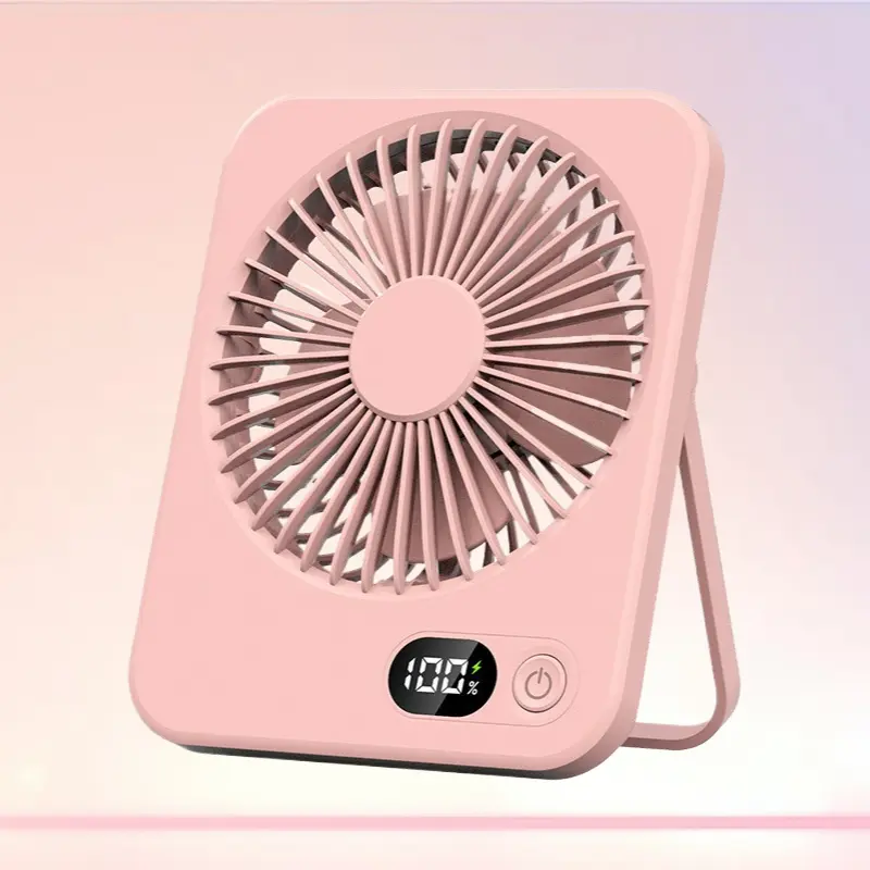 Long Battery Life Quiet Rechargeable Mini Fan Portable Desktop Wall Mount Cooling Device for Home Dorm Indoor Use