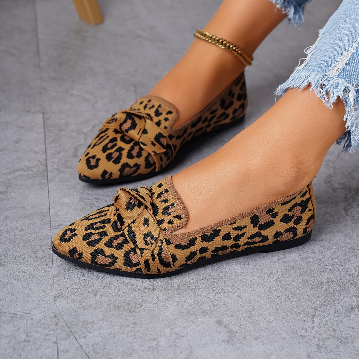 Women's Elegant Ballet Flats - Pointed Toe Slip-On Loafers, Breathable Lightweight Walking Shoes for Women, Non-Slip Flexible Sole, Printed Design, Comfortable Modern Dress Shoes for Work & Travel Women's Elegant Ballet Flats - Pointed Toe Slip-On Loafers, Breathable Lightweight Walking Shoes for Women, Non-Slip Flexible Sole, Printed Design, Comfortable Modern Dress Shoes for Work & Travel