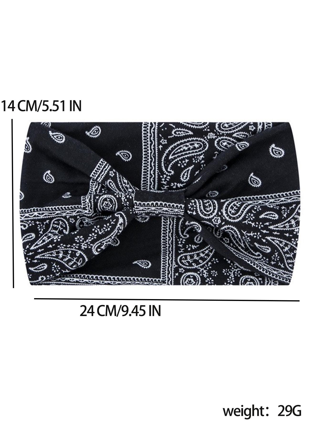 Boho Paisley Print Knotted Hair Band, Knotted Headband, 2025 New Style Casual Elastic Hair Band for Women & Men, Fashion Hair Accessories for Daily Yoga, Workout, Running Wear, Hairstyles