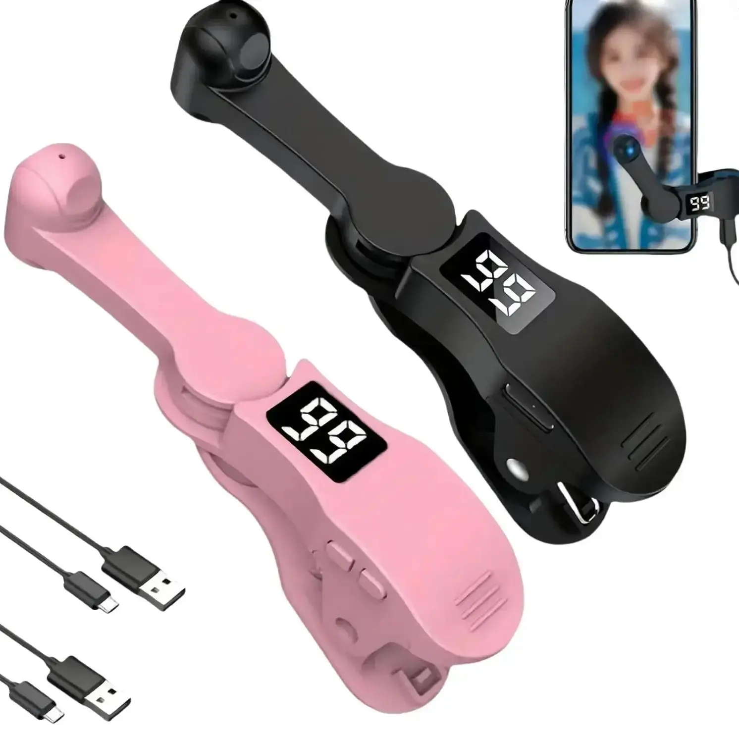 Mobile Phone Accessory, Viral 180° Rotatable USB Auto Clicker, Portable Screen Button Tapper for Mobile Gaming, Adjustable Tech Gadget, Durable Touch Simulator for Smartphone Game Operation