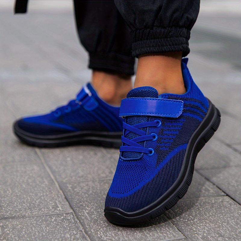 Kids.- Kids' Knitted Mesh Athletic Sneakers - Breathable, Lightweight Girl Shoes for Running, Stylish Trainers