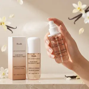 2 Bottles Vanilla Jasmine Scented Perfume Spray, Long-Lasting Fresh Fragrance, Ideal for Behind Ears, Neck, Wrist, Natural Refreshment