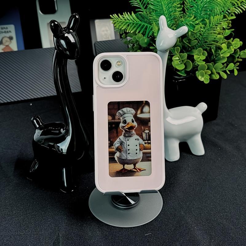 NFC Ink Screen Phone Case, Change Photos Anytime, APP DIY Display, Personalized, Ai Generated Photos, Four Color Screen, Fun Gift, iPhone Series, Accessories