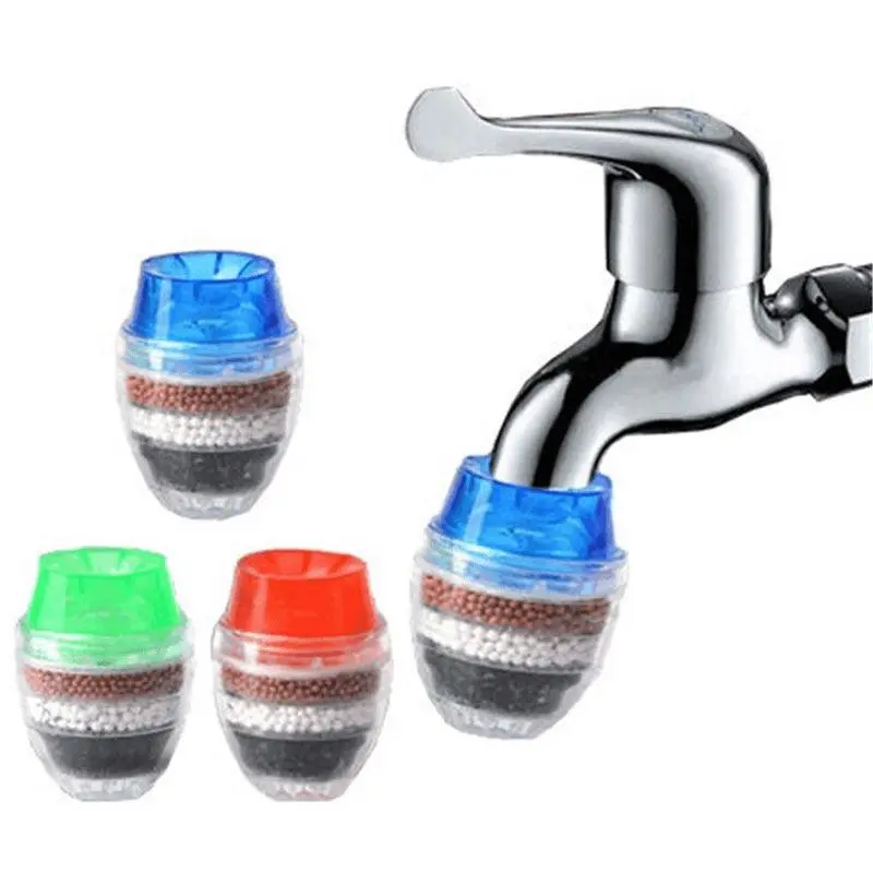 1pc New Home Tap Water Faucet Filter Purifier Kitchen Faucet Attachment Multi-Layer Silt Strainer Clarifier Cleaner Device Saving Home Kitchen Bathroom Accessories