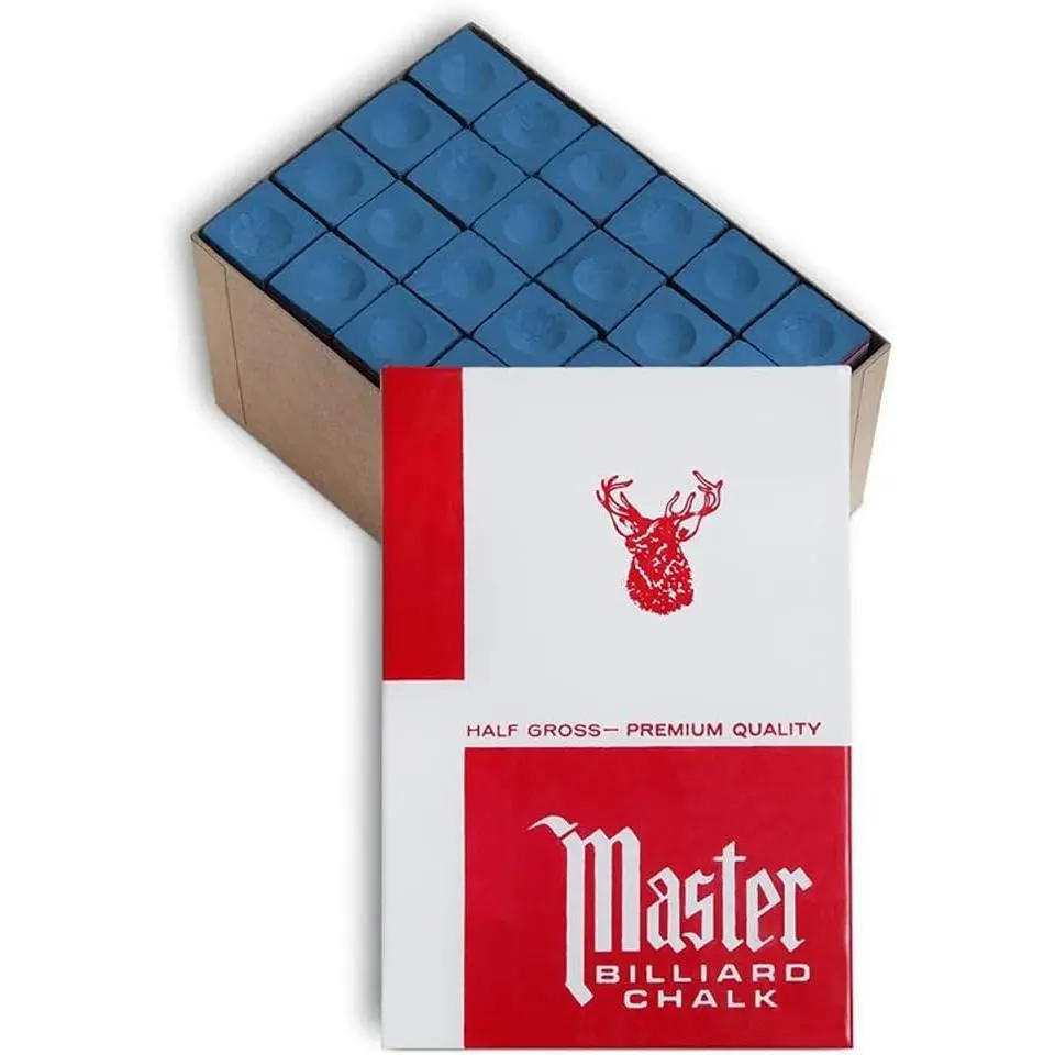 Master Pool Cue Chalk Premium Quality - 1/2 Gross - 72 pcs - Made in The USA