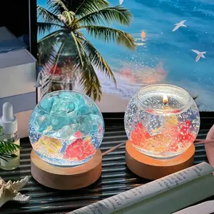 2pcs Ocean Planet Design Scented Candle, Creative Shaped Candle, Decorative Candle for Home, Bedroom & Living Room, Romantic Gift Perfect for Weddings and Parties,