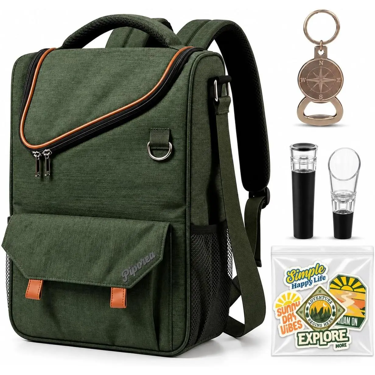 Wine Backpack Cooler for Outdoor & Picnic – Insulated, Waterproof Wine and Drink Cooler Backpack for Travel, Camping & Gifts
