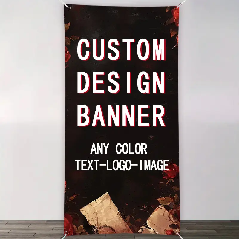 1pcs customized vertical banner-personalized photo upload, suitable for birthday, wedding, graduation ceremony, party decoration, celebrations and other customized banners suitable for indoor or outdoor use, with multiple sizes to choose from.