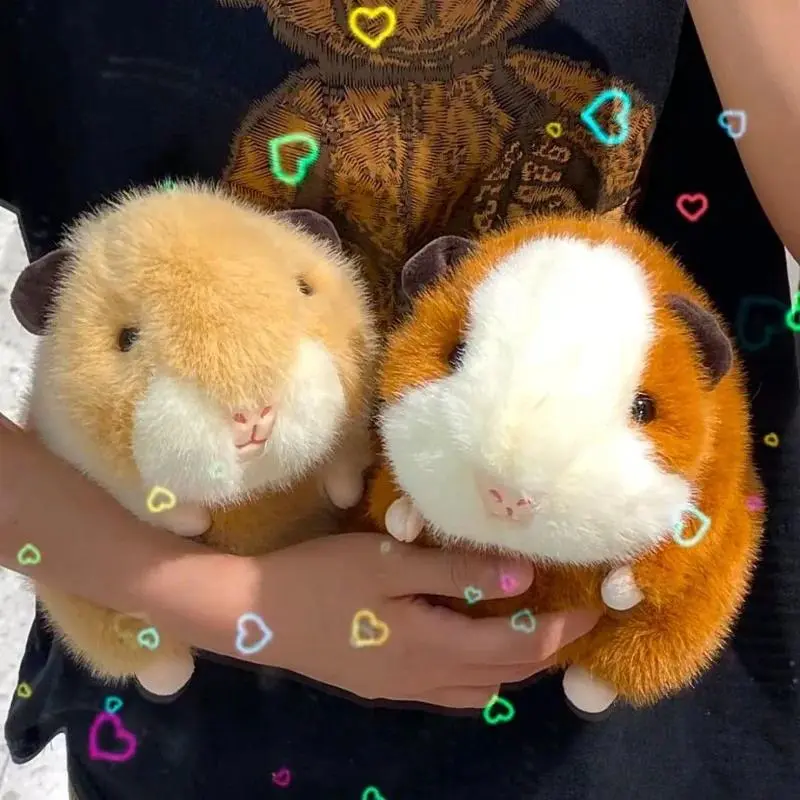 20CM Cute Guinea Pig Plush Toys Soft Stuffed Cartoon Simulation Animal Doll Lifelike Mouse Rats Toy Furry Pillow Kids Xmas Gifts