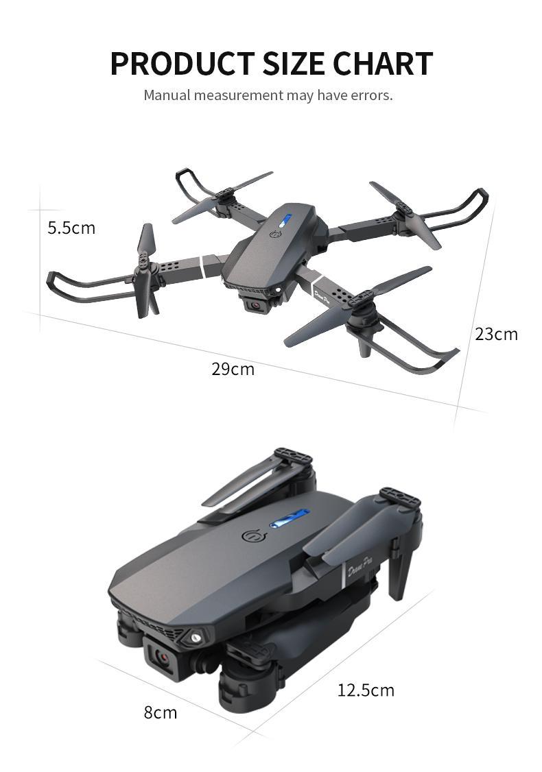 2025 New E88 Pro Upgraded Drone With Screen 4K Camera Aerial Photography Camera Dron Foldable Quadcopter RC Toy For Kid Gift