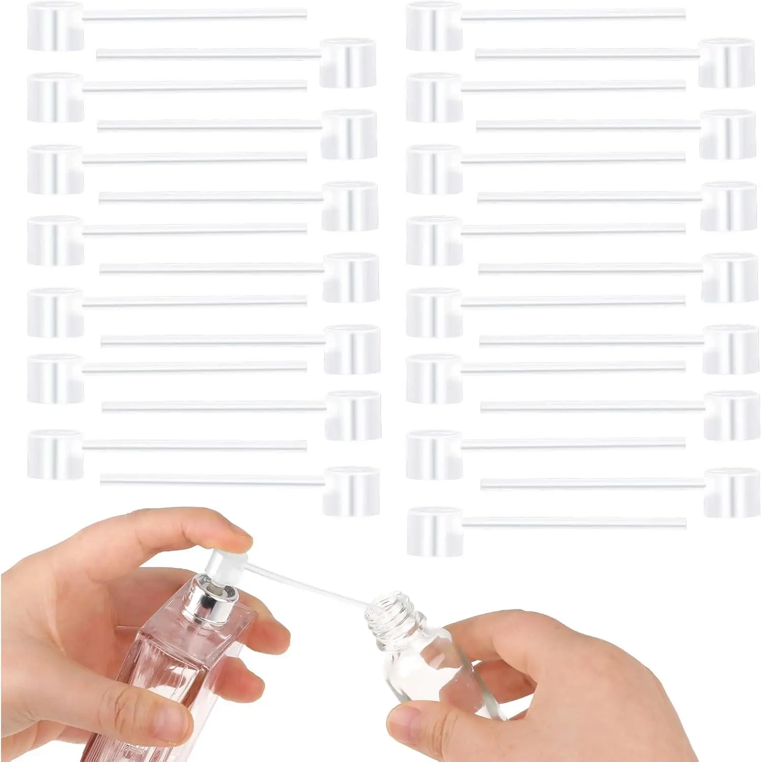 35 count Pump Perfume Refill Pump Perfume Dispenser Pump Refillable  Pump Dispensers Makeup Dispenser Transfer Tool for Travel
