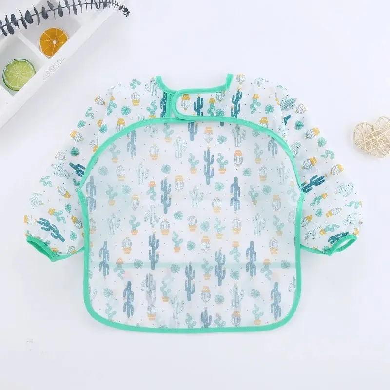 Cute Baby Carrier Apron, Waterproof Long Sleeve Art Smock, Toddler Infant Bib, Clothing, Baby Care Essentials