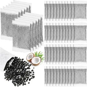 100 Pcs Activated Charcoal Water Filter Coconut Shell Distiller Filters Activated Charcoal Sachets for Most Replacement Countertop Water Distillers